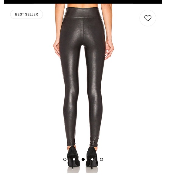 SPANX Faux Leather Leggings in Black - Picture 2 of 8